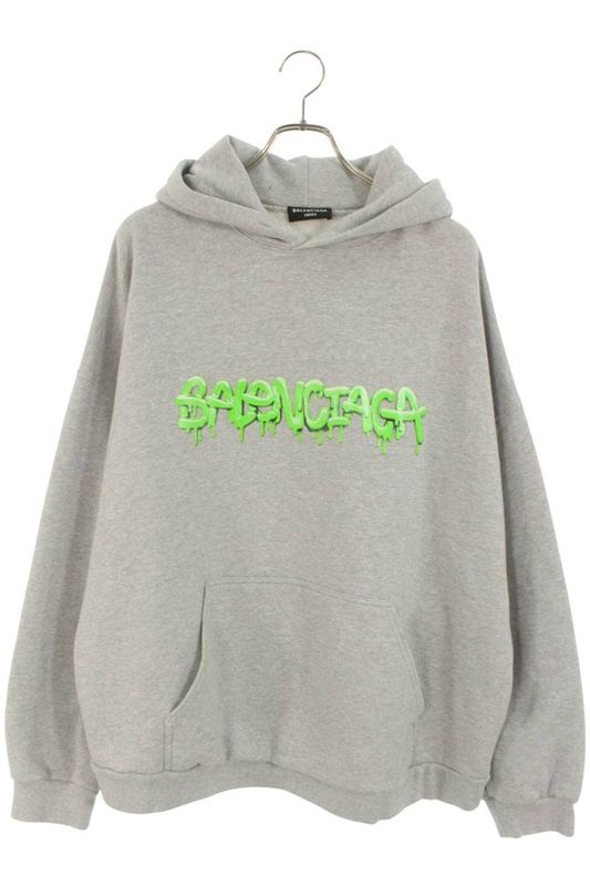 Balenciaga 674986 Tlvf2 Slime Logo Pullover Hoodie Men's 3