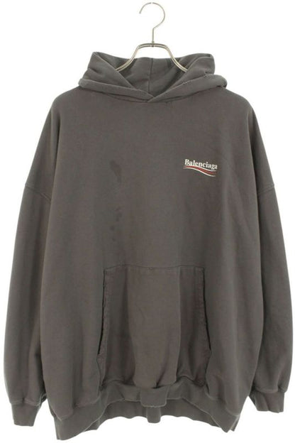 Balenciaga 620947 Tnvg6 Damaged Campaign Logo Pullover Hoodie Men's XS