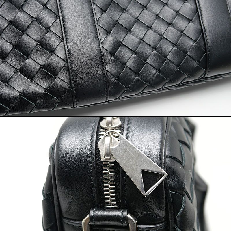 Bottega Veneta Briefcase Intrecciato Black Business Bag
