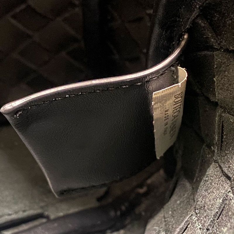 Bottega Veneta Briefcase Intrecciato Black Business Bag