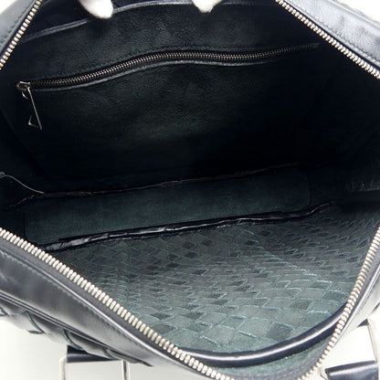 Bottega Veneta Briefcase Intrecciato Black Business Bag