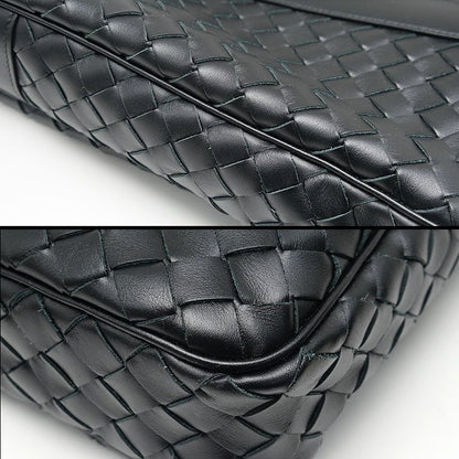 Bottega Veneta Briefcase Intrecciato Black Business Bag