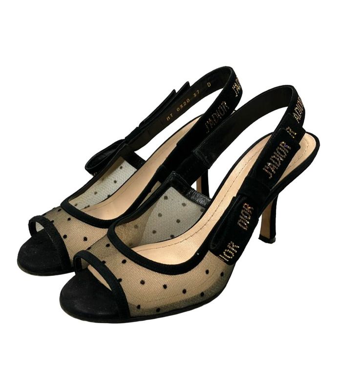 Christian Dior Back Strap Mesh Sandals Women's (M) Christian Dior