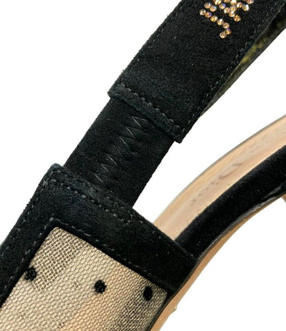 Christian Dior Back Strap Mesh Sandals Women's (M) Christian Dior