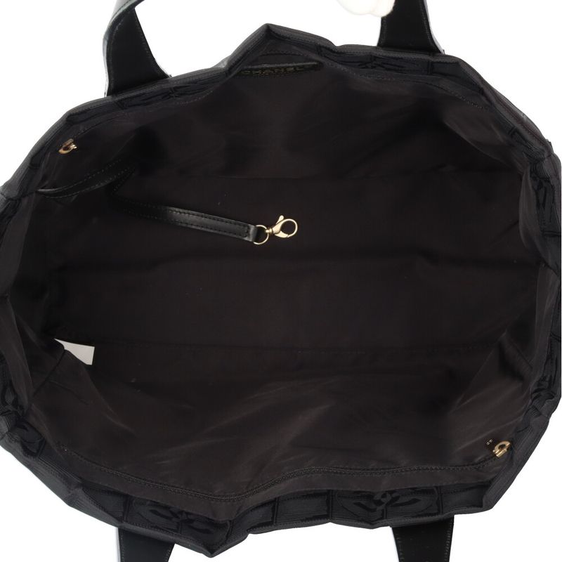 Chanel Tote MM New Travel Tote Bag Nylon Black Women's Chanel Used Chanel