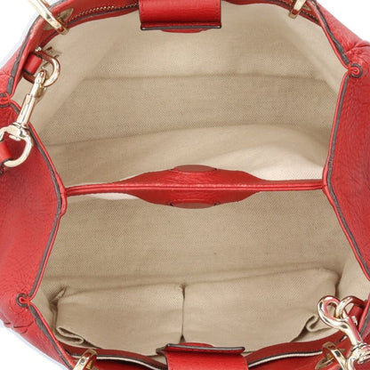 Gucci Bamboo Shoulder Bag Leather 336032 Red Ladies Gucci Preowned Gucci