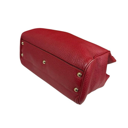 Gucci Bamboo Shoulder Bag Leather 336032 Red Ladies Gucci Preowned Gucci