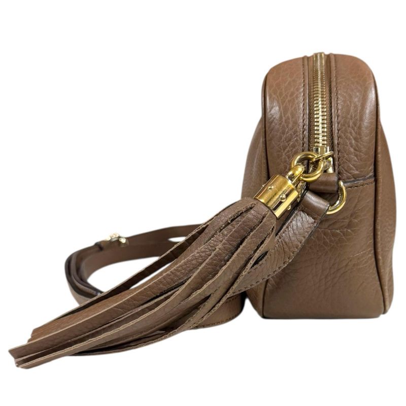 Gucci Disco Bag Soho Shoulder Bag Leather 308364 Brown Ladies Gucci Preowned