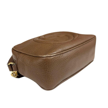 Gucci Disco Bag Soho Shoulder Bag Leather 308364 Brown Ladies Gucci Preowned