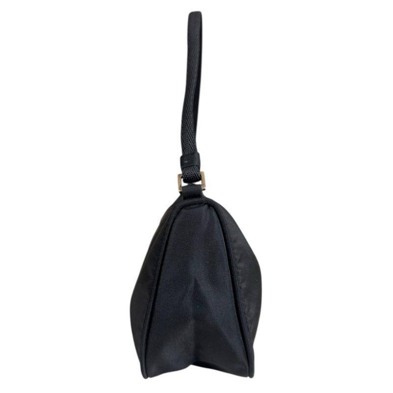 Prada Accessory Pouch Handbag Nylon Mv633 Black Ladies Prada Preowned Prada