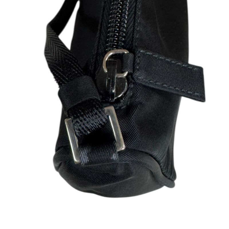 Prada Accessory Pouch Handbag Nylon Mv633 Black Ladies Prada Preowned Prada