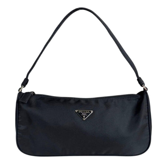 Prada Accessory Pouch Handbag Nylon Mv633 Black Ladies Prada Preowned Prada