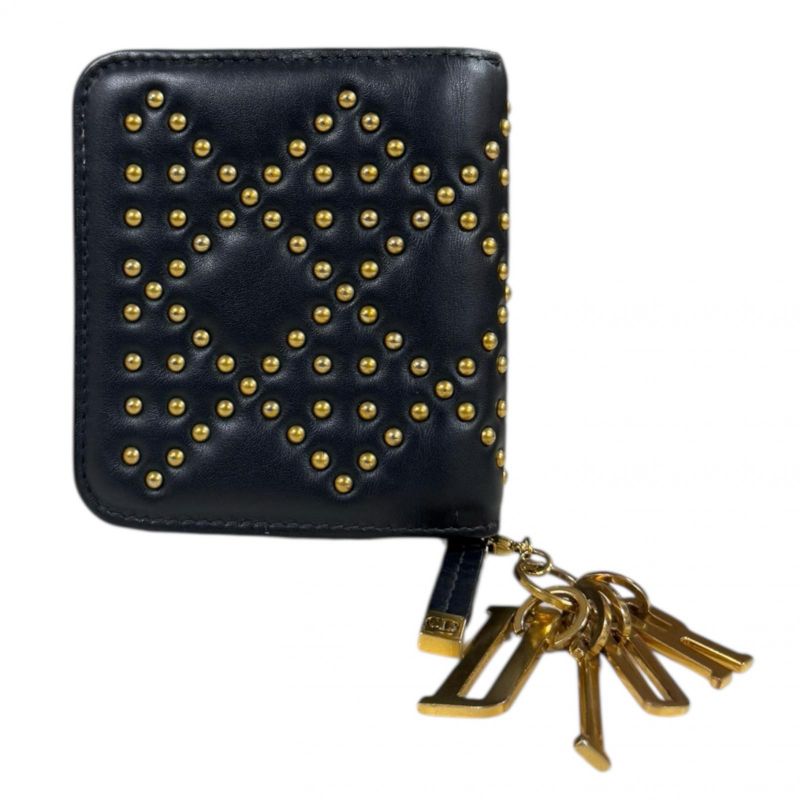 Christian Dior Bifold Wallet Leather Women Christian Dior Preowned Christian