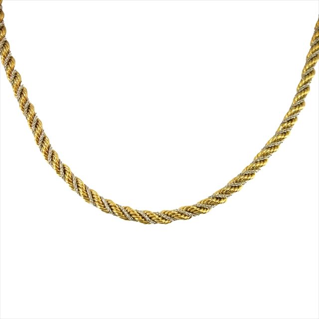 Christian DIOR Chrdior Germany Twisted Chain Necklace Accessory Made In Germany