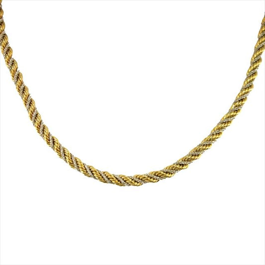 Christian DIOR Chrdior Germany Twisted Chain Necklace Accessory Made In Germany