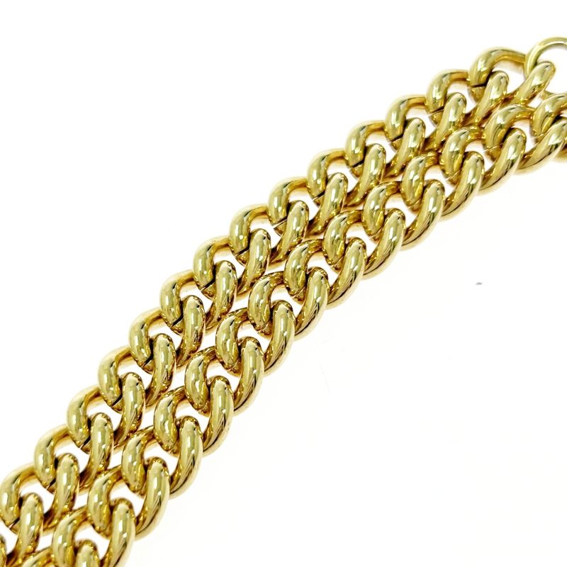 Christian Dior GP Rhinestone Necklace Gold 501582 Necklace