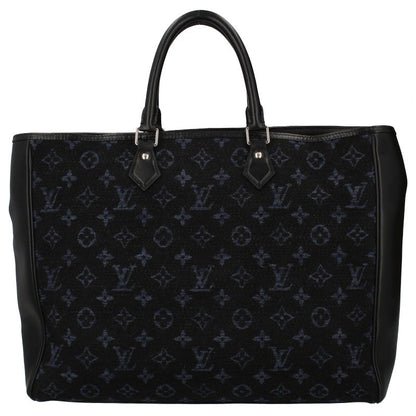 Louis Vuitton Grand Sac M55203 Monogram Jacquard Ladies Handbag Navy Excellent
