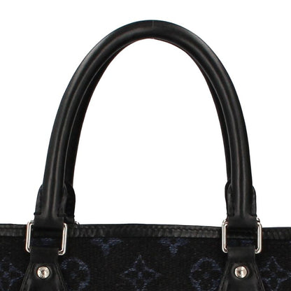 Louis Vuitton Grand Sac M55203 Monogram Jacquard Ladies Handbag Navy Excellent