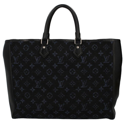Louis Vuitton Grand Sac M55203 Monogram Jacquard Ladies Handbag Navy Excellent
