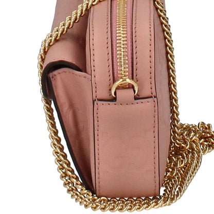 Gucci GG Mini Shoulder Bag 781554 Leather Ladies Shoulder Bag Pink Excellent