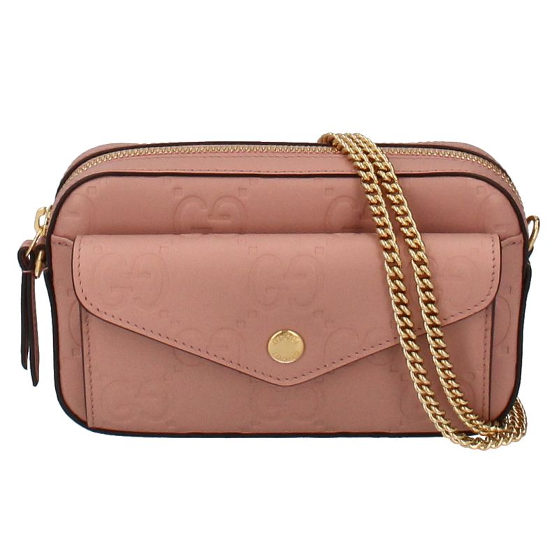 Gucci GG Mini Shoulder Bag 781554 Leather Ladies Shoulder Bag Pink Excellent