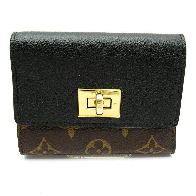 Louis Vuitton Portefeuille Victorine M82640 Monogram Women Noir Black