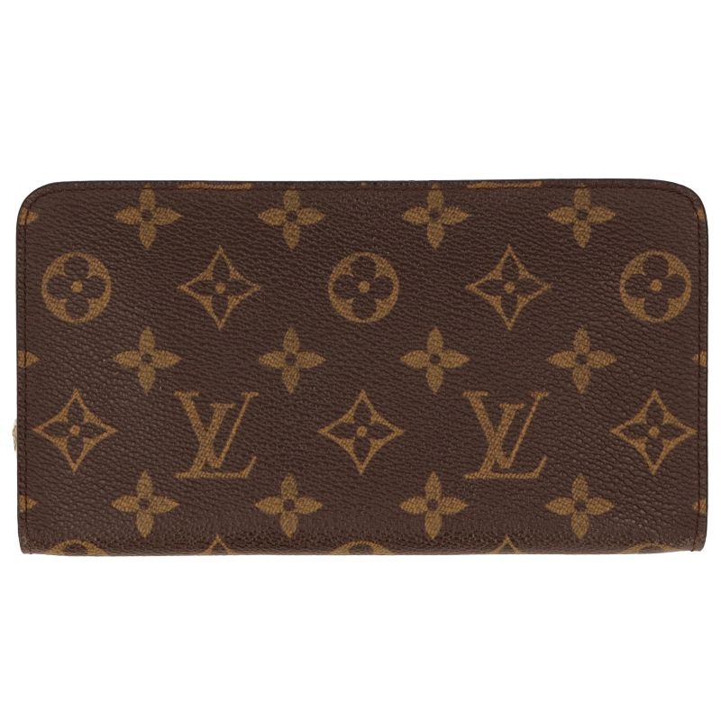 Louis Vuitton Porte Monet Zip M61727 Monogram Women Brown