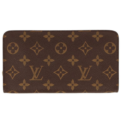 Louis Vuitton Porte Monet Zip M61727 Monogram Women Brown