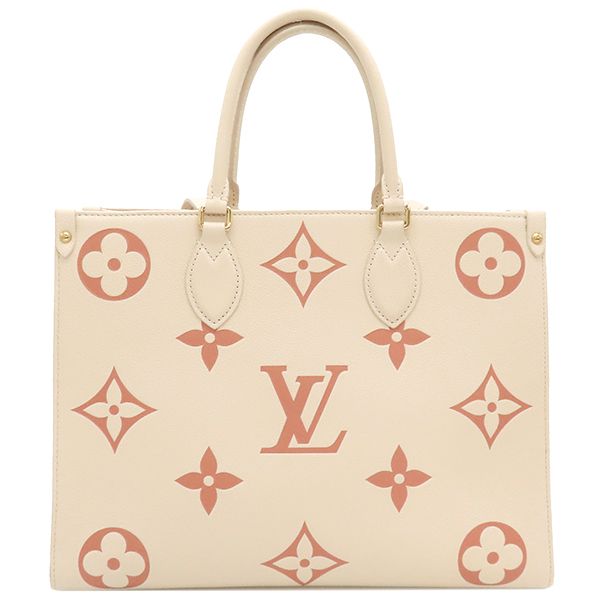 Louis Vuitton Tote Bag on the Go MM Monogram Empreinte Bicolor Monogram