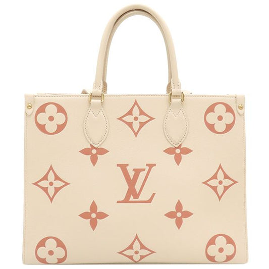 Louis Vuitton Tote Bag on the Go MM Monogram Empreinte Bicolor Monogram