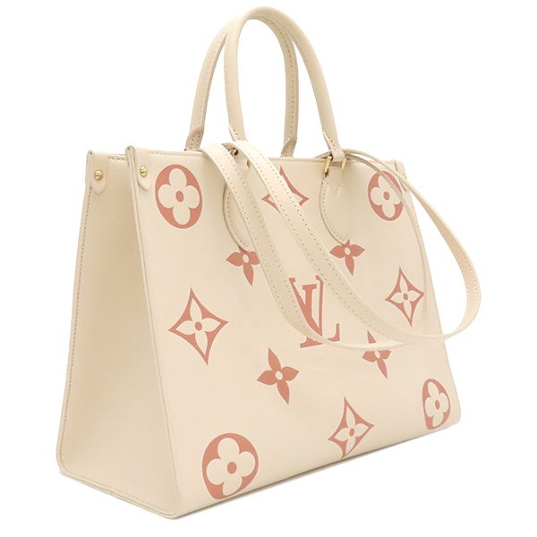 Louis Vuitton Tote Bag on the Go MM Monogram Empreinte Bicolor Monogram