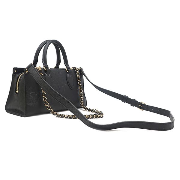 Louis Vuitton 2way Bag on the Go Ew Monogram Empreinte Noir Black Gold Hardware