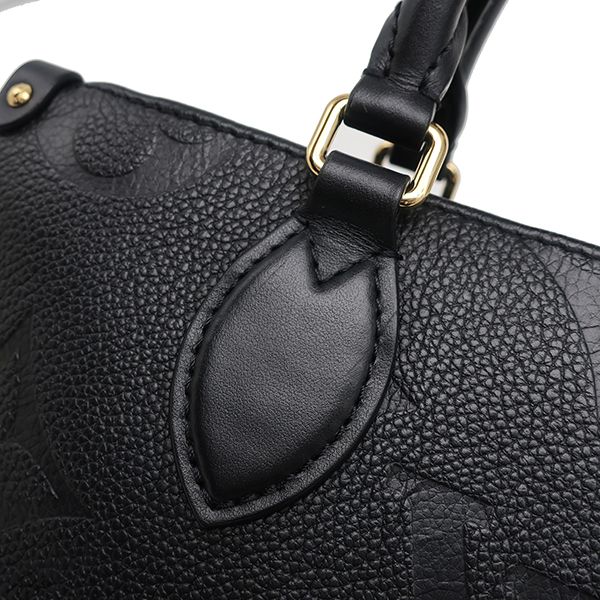 Louis Vuitton 2way Bag on the Go Ew Monogram Empreinte Noir Black Gold Hardware