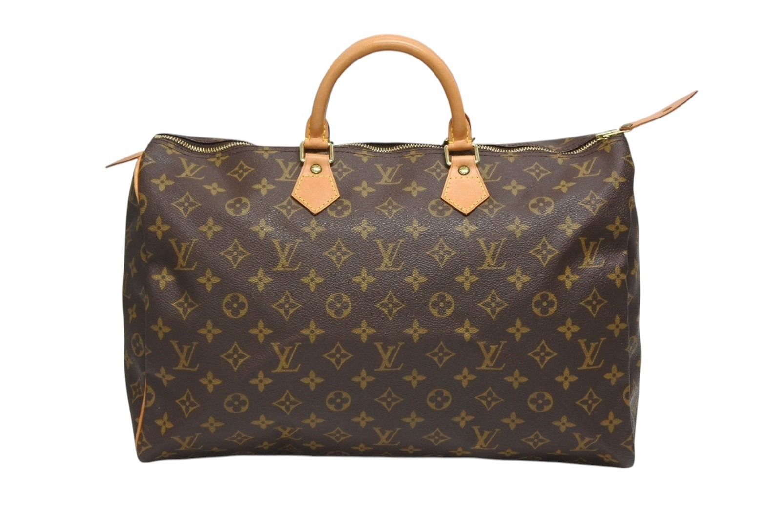Louis Vuitton Speedy 40 Handbag Monogram Coating Brown
