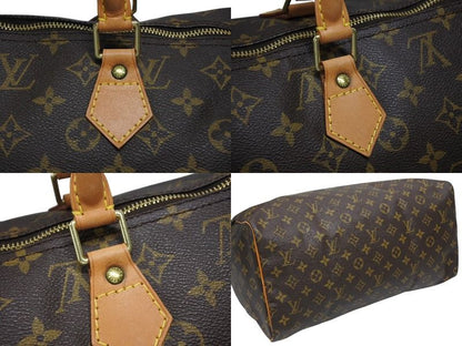 Louis Vuitton Speedy 40 Handbag Monogram Coating Brown — view 6