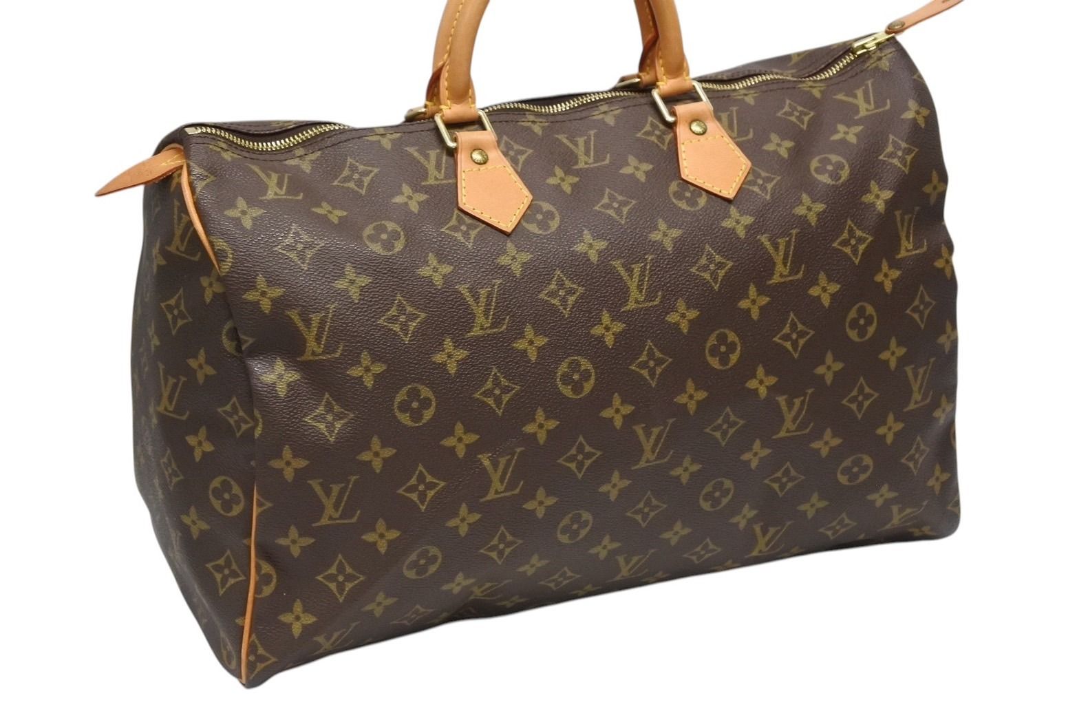 Louis Vuitton Speedy 40 Handbag Monogram Coating Brown — view 4
