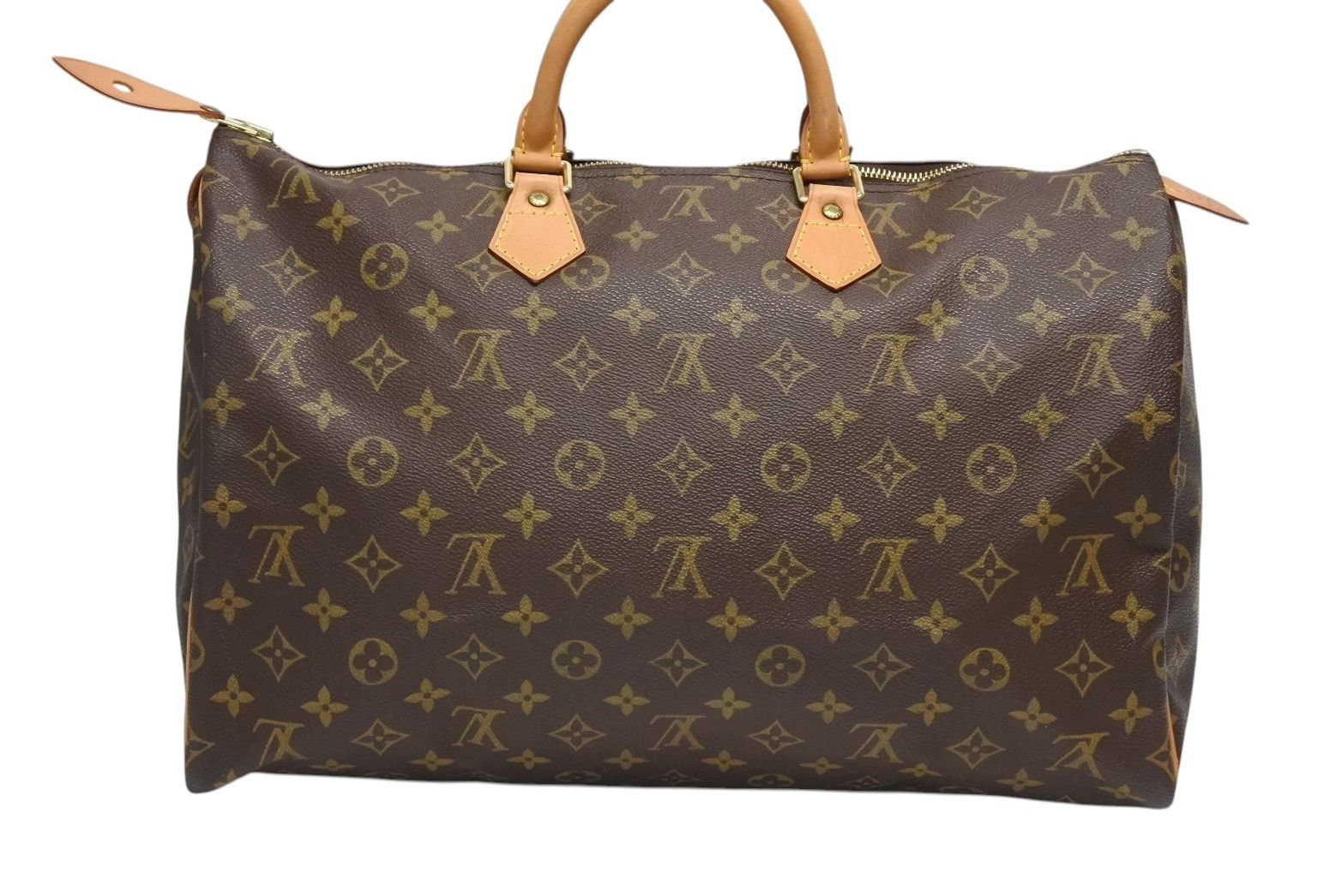 Louis Vuitton Speedy 40 Handbag Monogram Coating Brown — view 3