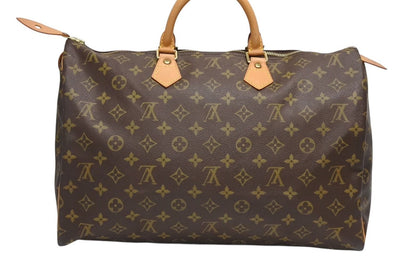 Louis Vuitton Speedy 40 Handbag Monogram Coating Brown — view 3