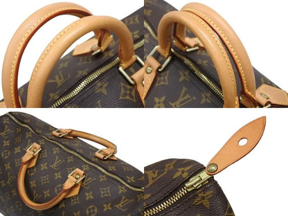 Louis Vuitton Speedy 40 Handbag Monogram Coating Brown — view 8