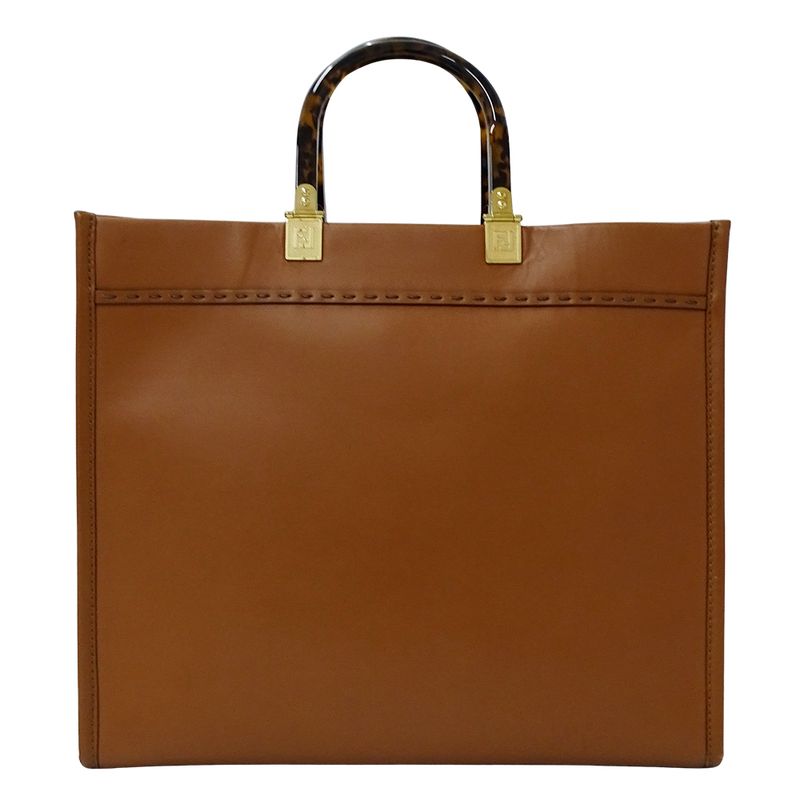 Fendi Bag Women's Brand Handbag Shoulder Bag 2way Sunshine Medium Leather Brown