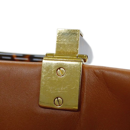 Fendi Bag Women's Brand Handbag Shoulder Bag 2way Sunshine Medium Leather Brown