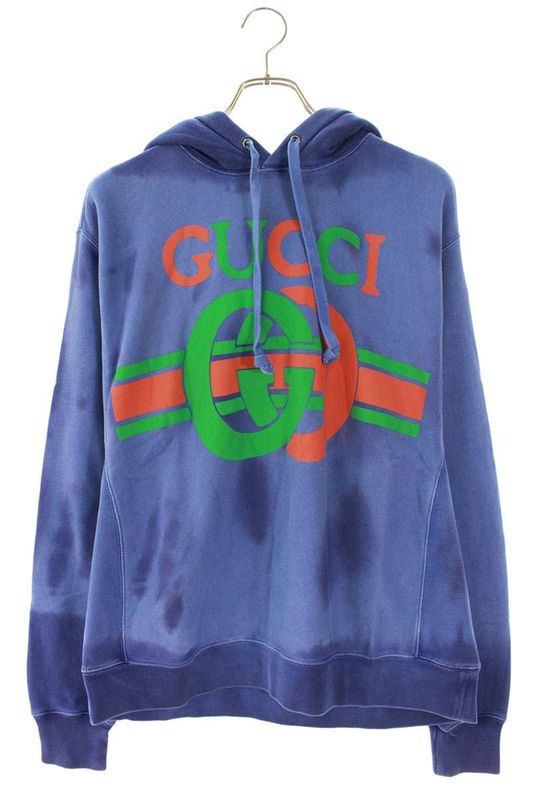 Gucci 569828 Xja46 Vintage Finish Hoodie Men's S
