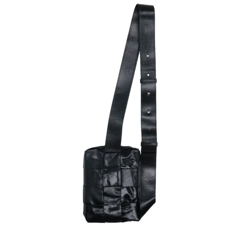 Bottega Veneta Cassette Intrecciato Leather Body Bag Men's