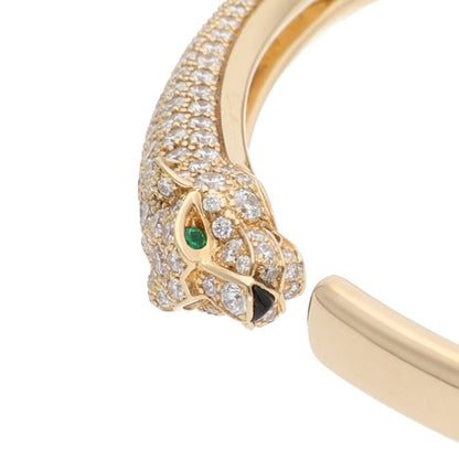 Cartier Panther De Cartier 18K Yellow Gold Tsavorite Garnet Onyx Bracelet Men's