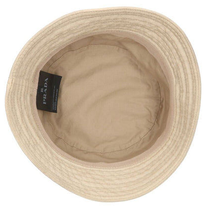 Prada 2hc137 Triangle Logo Plate Cotton Canvas Bucket Hat - Men's XL