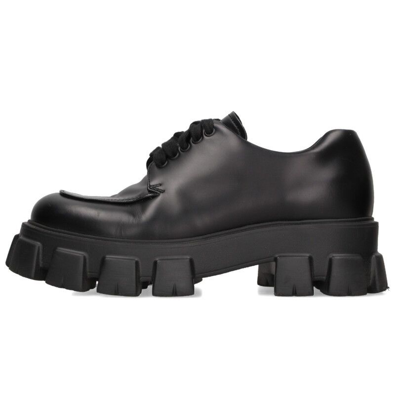 Prada 2ee356 Shoe Lace Monolith Loafer Men's 8.5