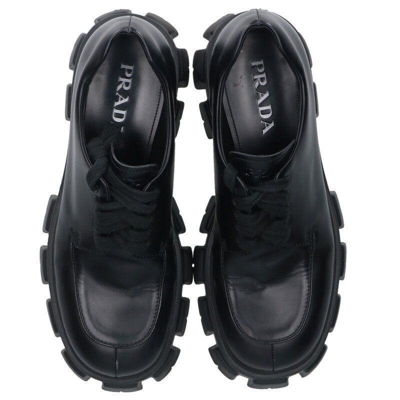 Prada 2ee356 Shoe Lace Monolith Loafer Men's 8.5