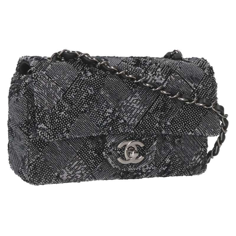 Chanel Sequined Chain Shoulder Bag Women