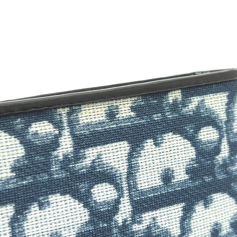 Christian DIOR Bifold Wallet Trotter PVC Blue
