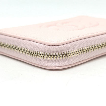 Chanel Long Wallet Coco Mark Ap4658 Caviar Skin Pink